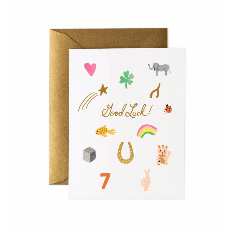 Rifle Paper Co Good Luck Charms Card