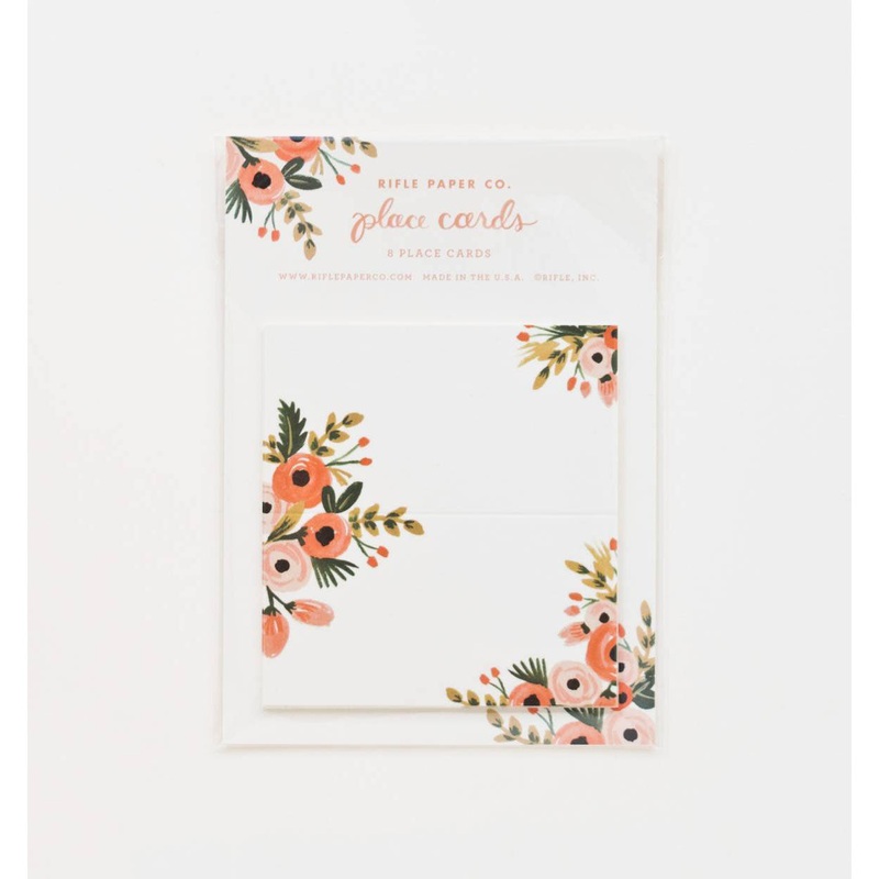 Rifle Paper Co Pack of 8 Dusty Rose Place Cards