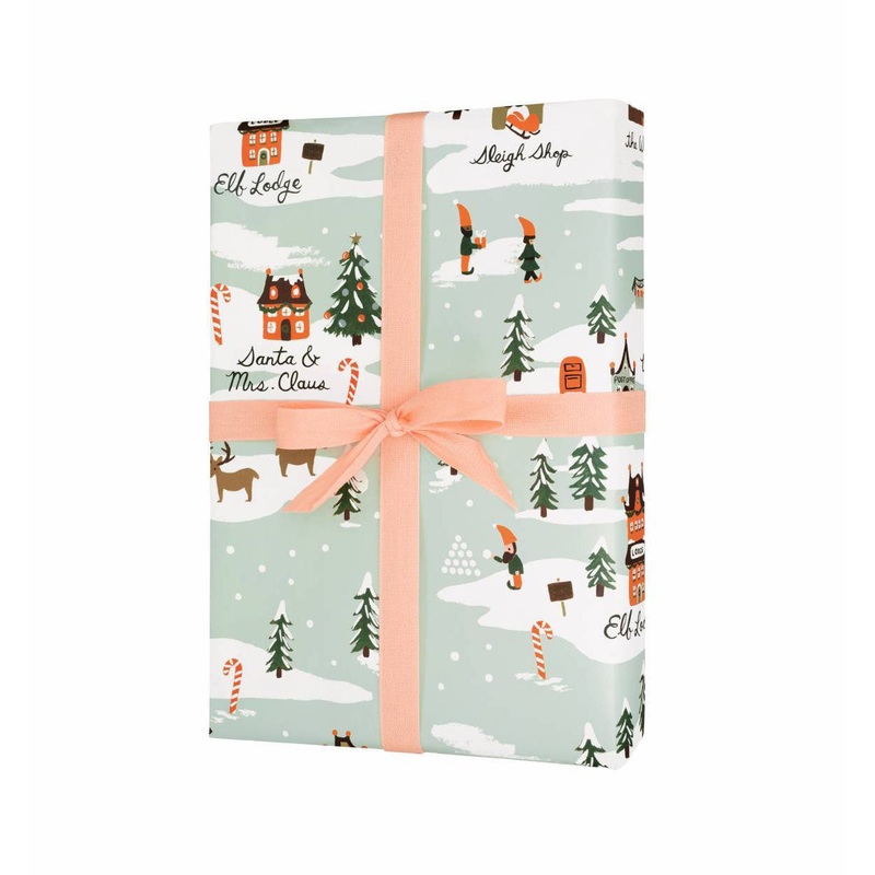 Rifle Paper Co Roll of 3 North Pole Wrapping Sheets