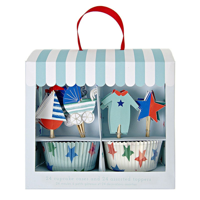 Cupcake Kit Baby Shop Blue