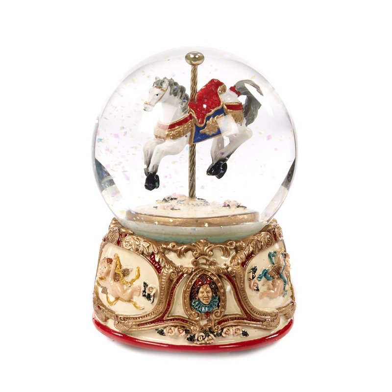 Goodwill Mus Mot Horse Car Snow Globe