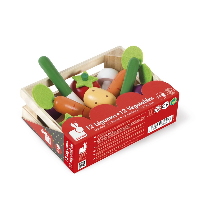 Janod 12 Vegetables Crate