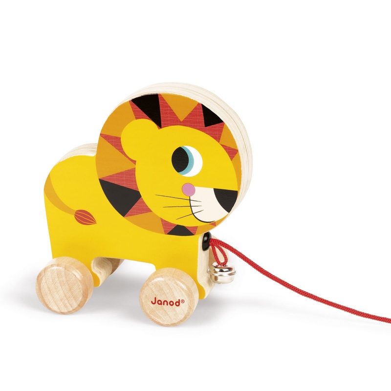 Janod Circus Pull Along Toy Lion