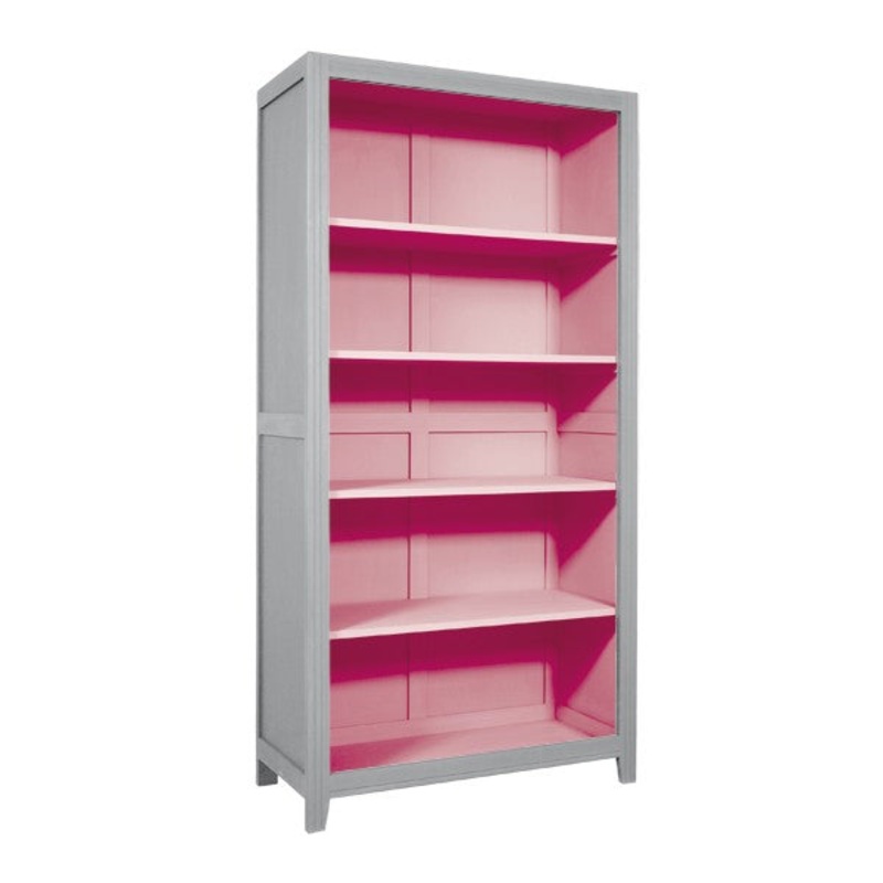 Laurette Bibliothque Parisienne Bookshelf Grey / Rose (Pre-Order; Est. Delivery in 3-4 Months)