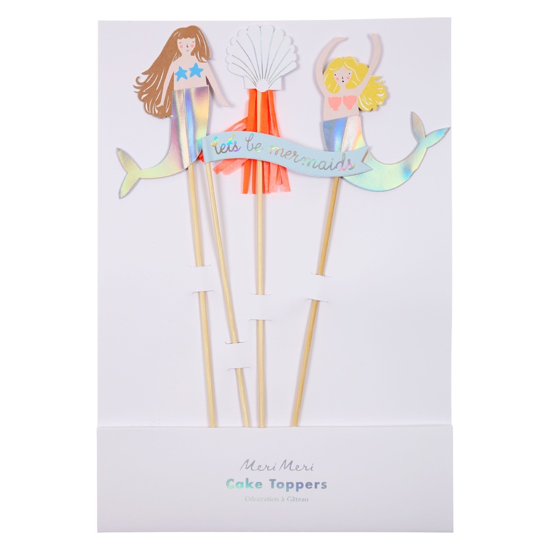 Let's Be Mermaids Cake Topper