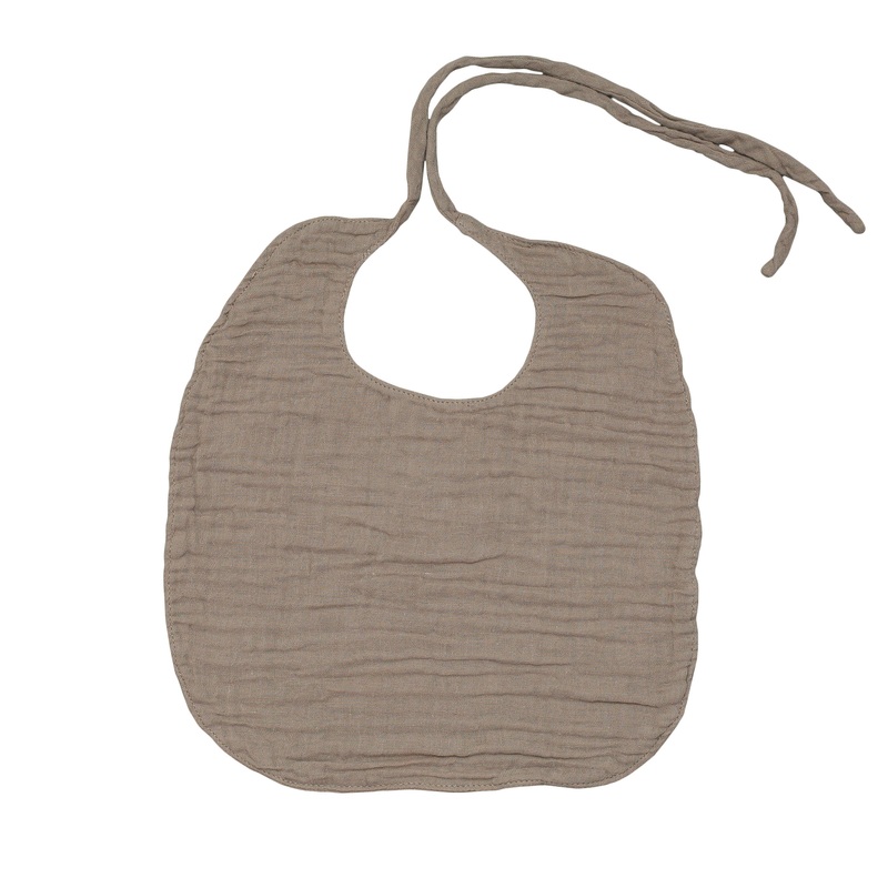 Numero 74 Baby Bib Round Beige