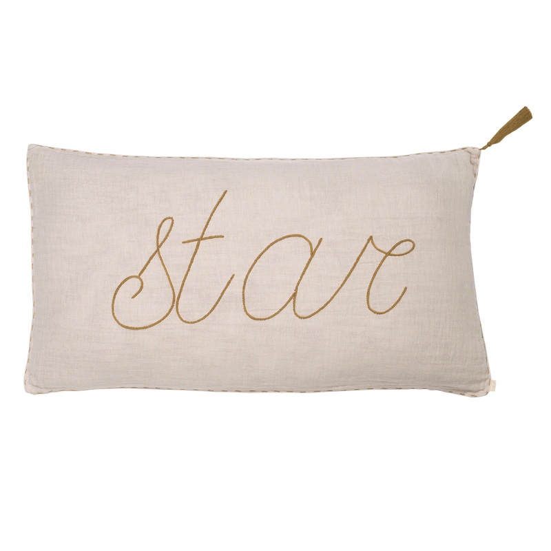 Numero 74 Cushion Cover Message Pastel Star Powder