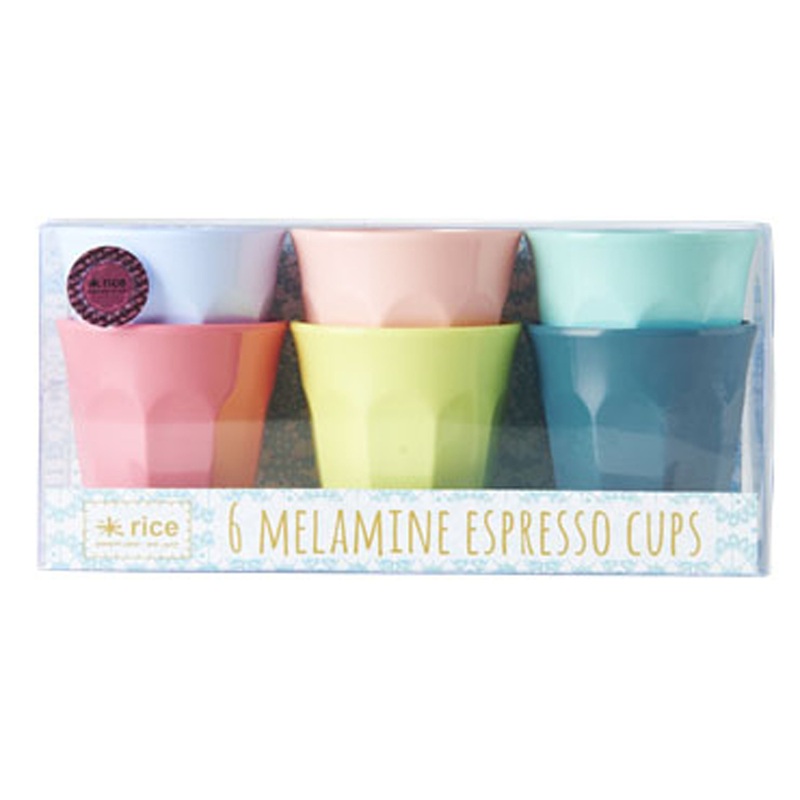 Rice DK 6 Espresso Cups Assorted Seasonal Colors