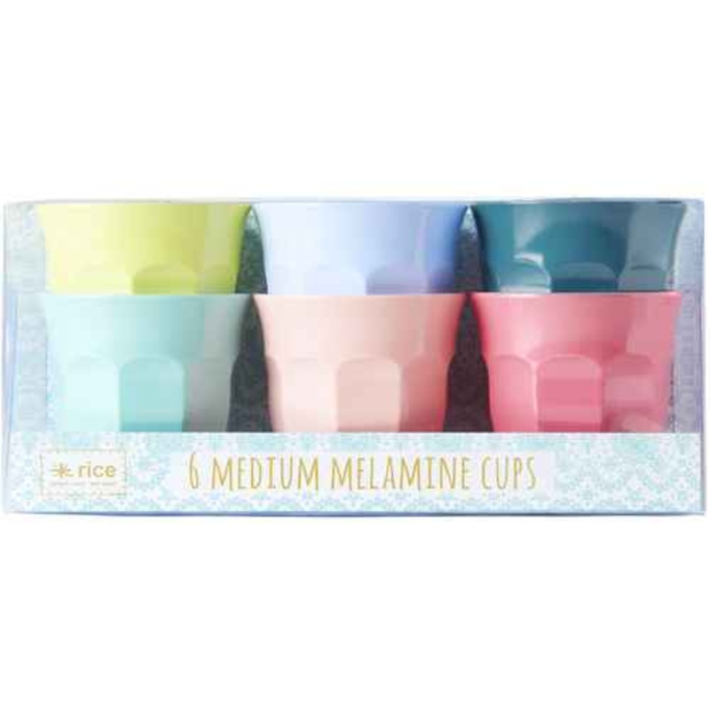 Rice DK 6 Melamine Curved Cups Medium Shine