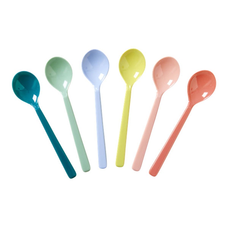 Rice DK 6 Melamine Teaspoons Assorted Shine