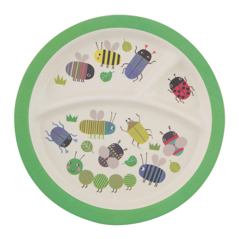 RJB Stone Busy Bugs Kid's Plate