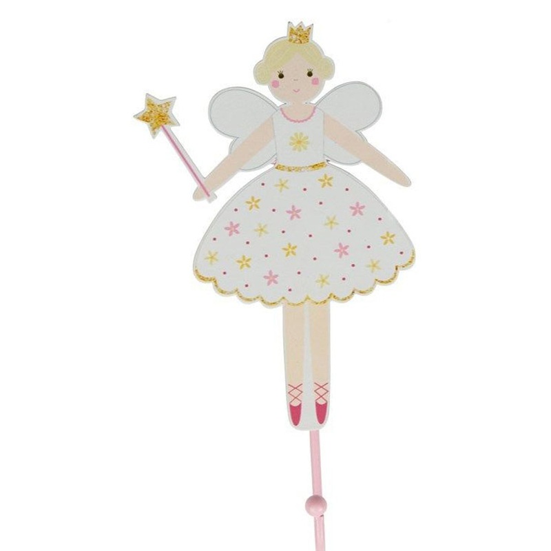 RJB Stone Fairy Wishes Wall Hook White