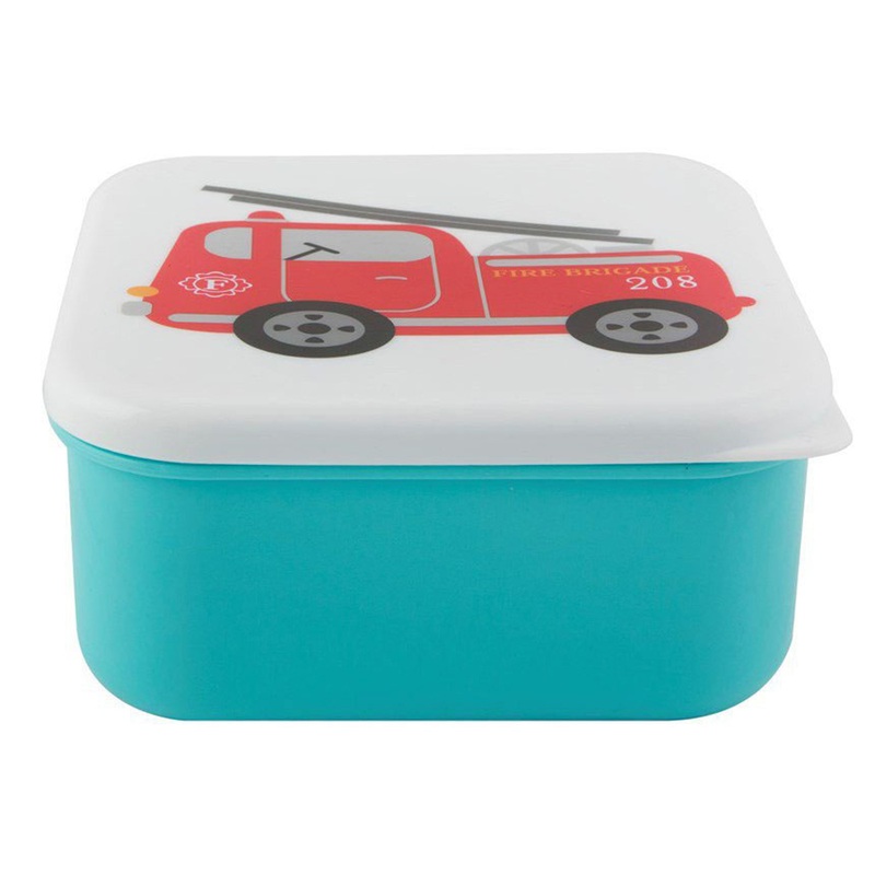 RJB Stone Fire Engine Square Lunch Box