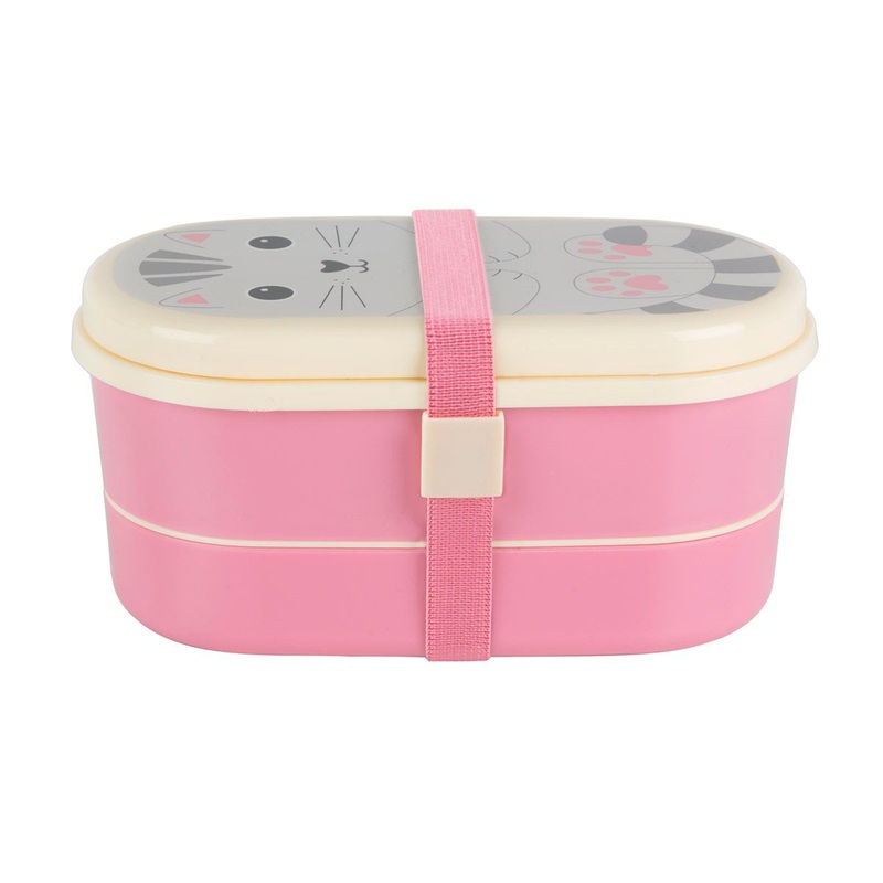 RJB Stone Nori Cat Kawaii Friends Bento Box