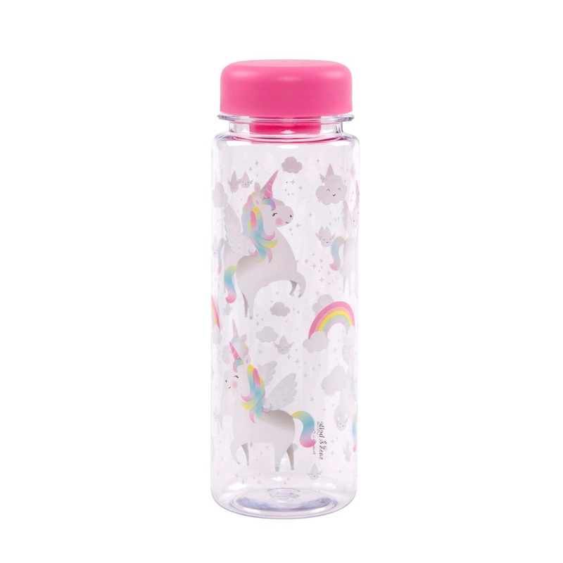 RJB Stone Rainbow Unicorn Clear Water Bottle