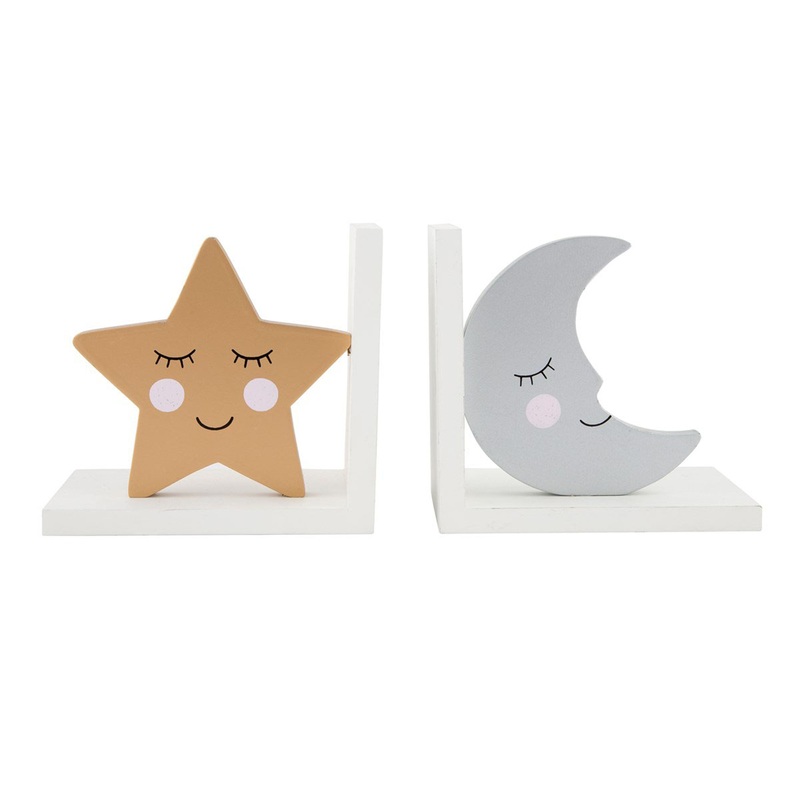 RJB Stone Sweet Dreams Star & Moon Bookends
