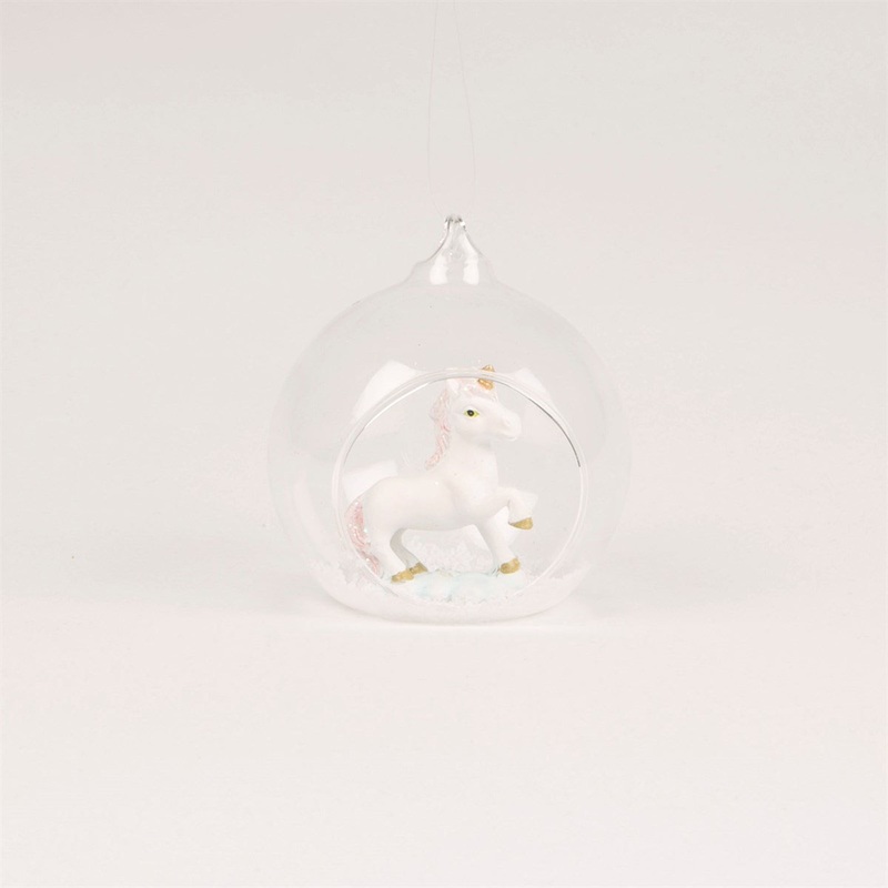 RJB Stone Unicorn Open Bauble