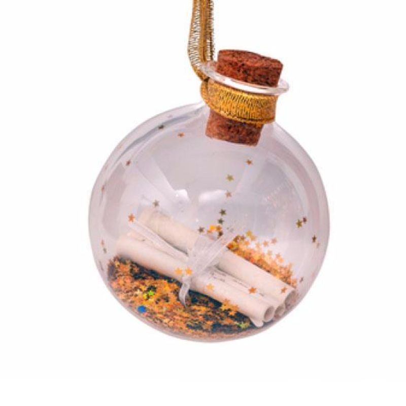 Vondels Ball Transparent Glitter with Notes