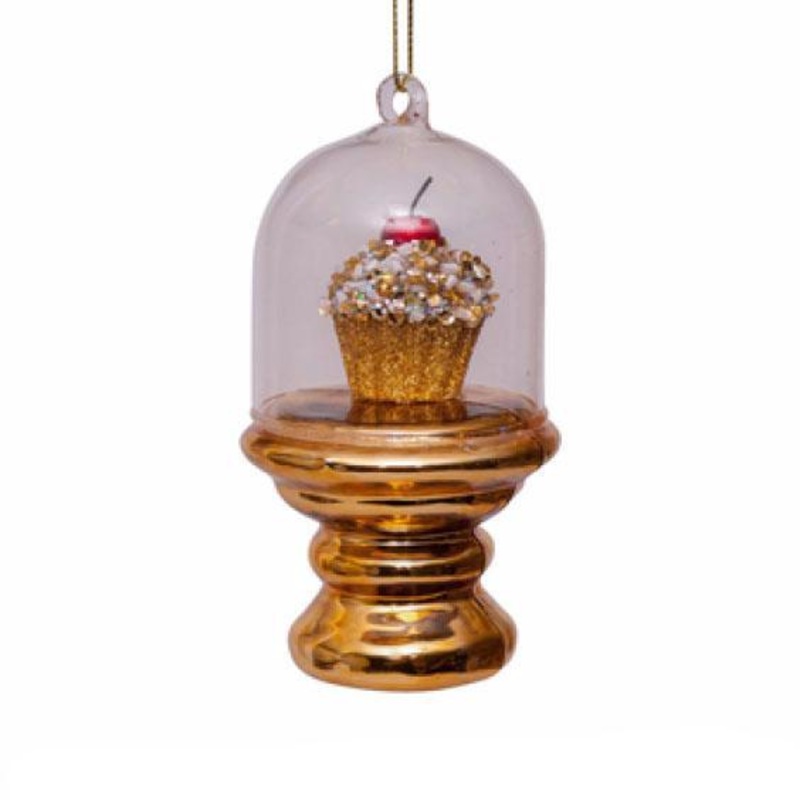 Vondels Figurine Gold Cupcake