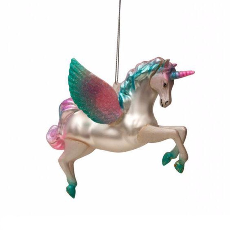 Vondels Figurine Unicorn Light Pink/Blue