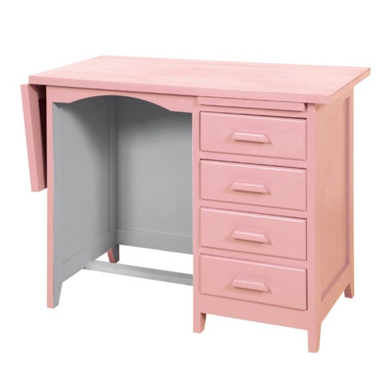 Laurette Bureau de Comptable Accountant Desk Rose / Grey (Pre-Order; Est. Delivery in 3-4 Months)