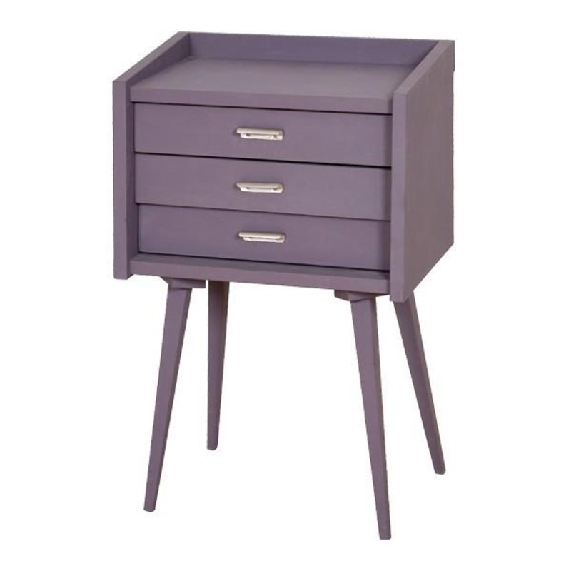 Laurette Le Chevet des Secrets Bedside Table Purple (Pre-Order; Est. Delivery in 3-4 Months)