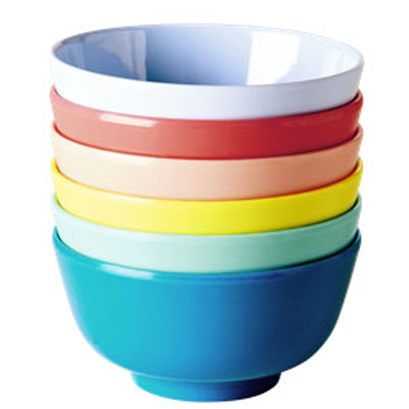 Rice DK 6 Melamine Dipping Bowls Shine Colors