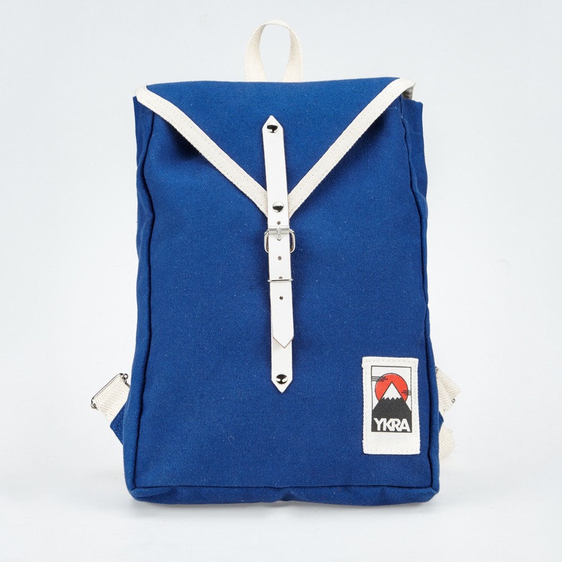 YKRA Scout Cotton Strap Backpack Blue