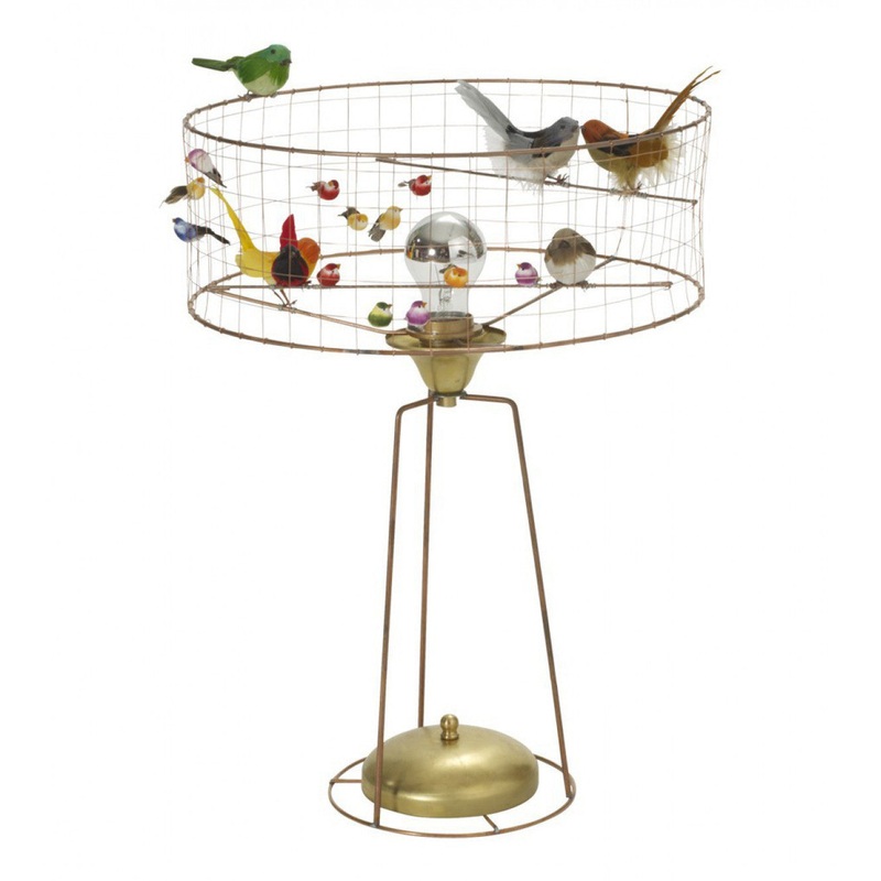 Challires Bird Cage Table Lamp Tambour