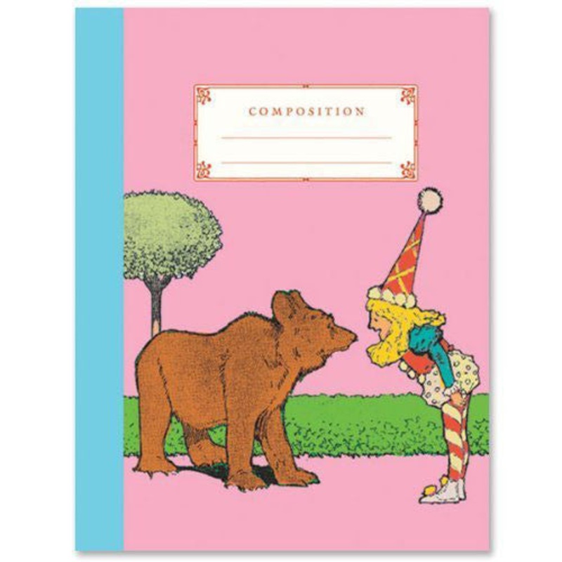 eeBoo Bear and Candy Girl Composition Notebook