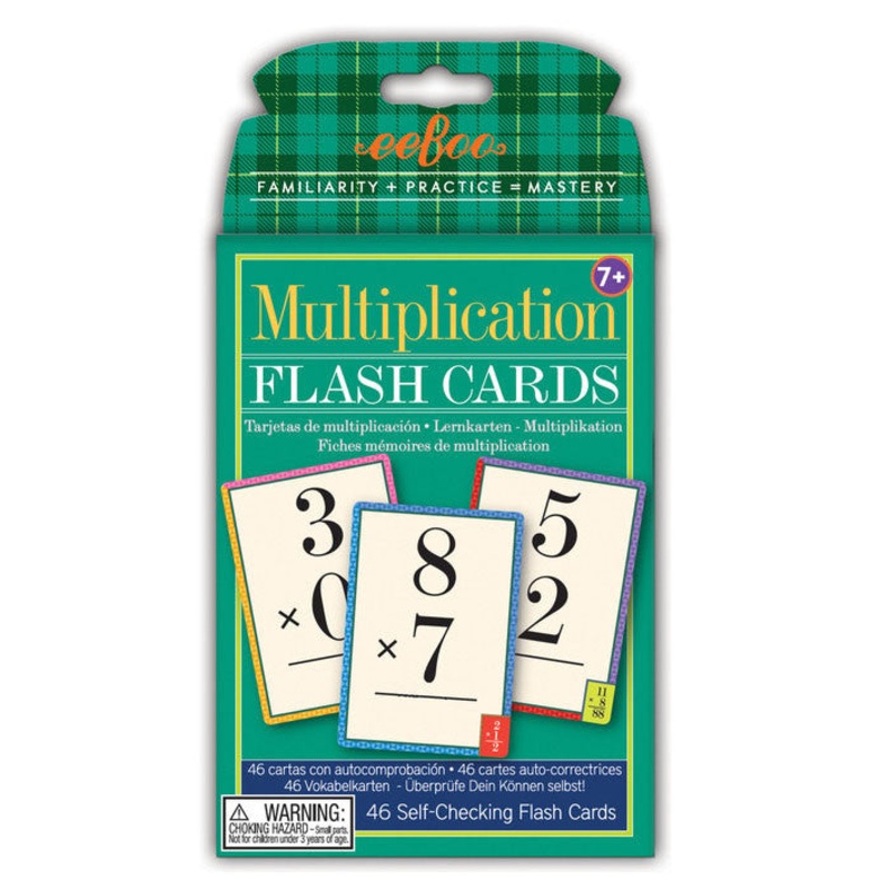 eeBoo Flash Cards Multiplication