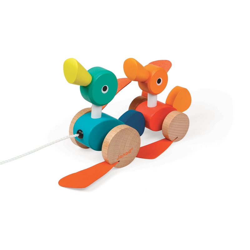 Janod Duck Family Pull Along Toy