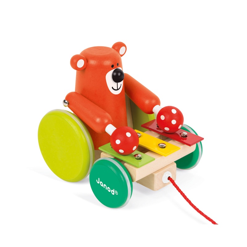 Janod Zigolos Pull Along Xylo Bear