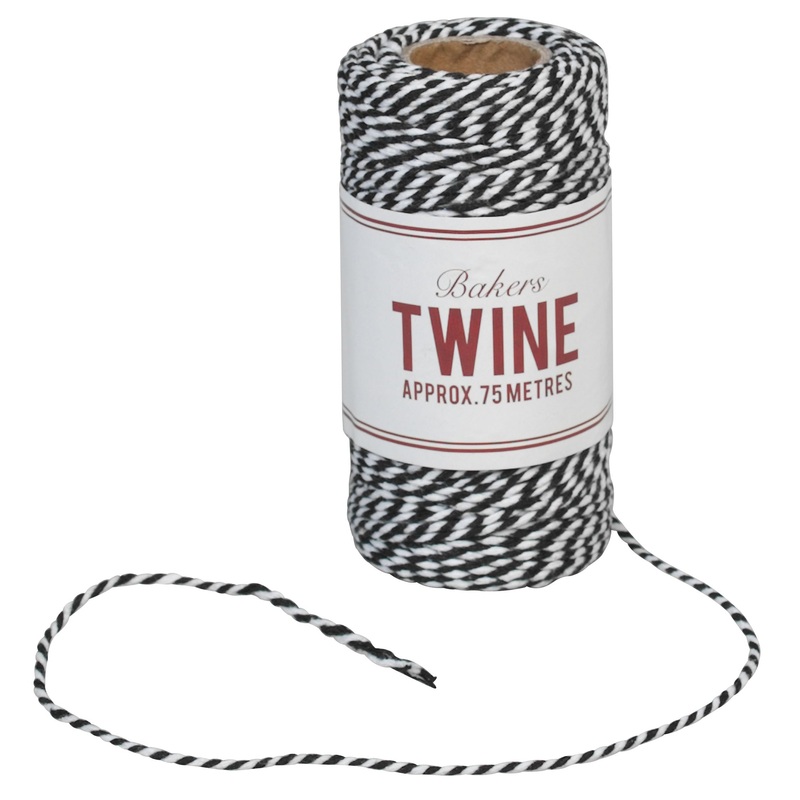 Rex Bakers Twine Black and White