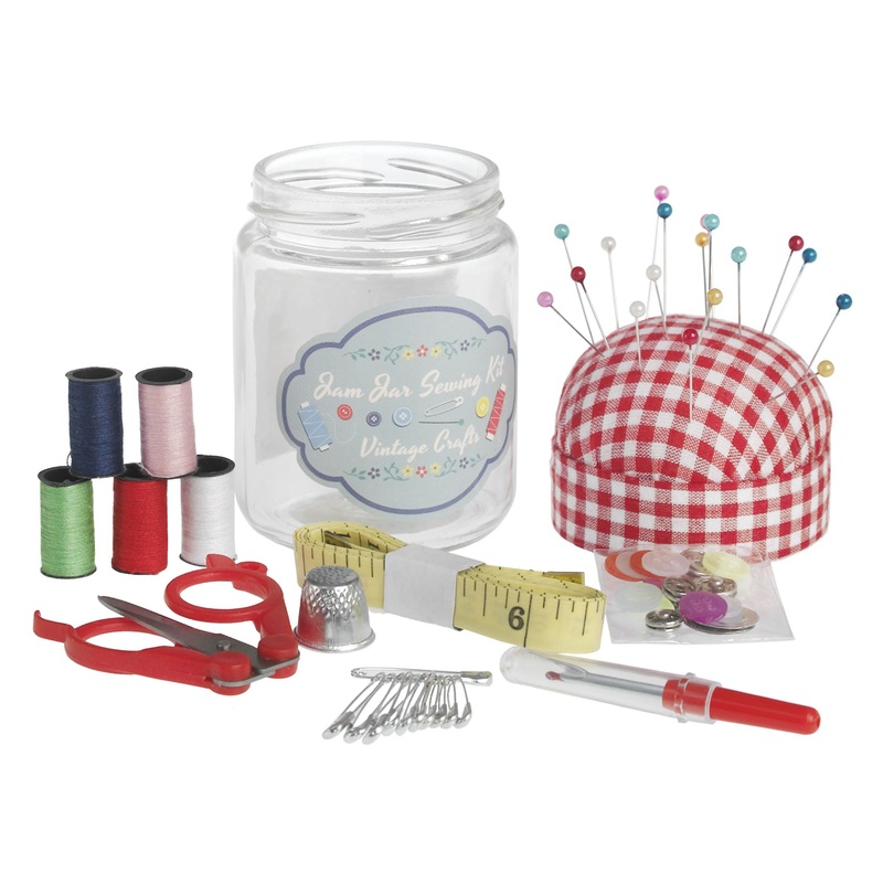 Rex Vintage Crafts Jam Jar Sewing Kit