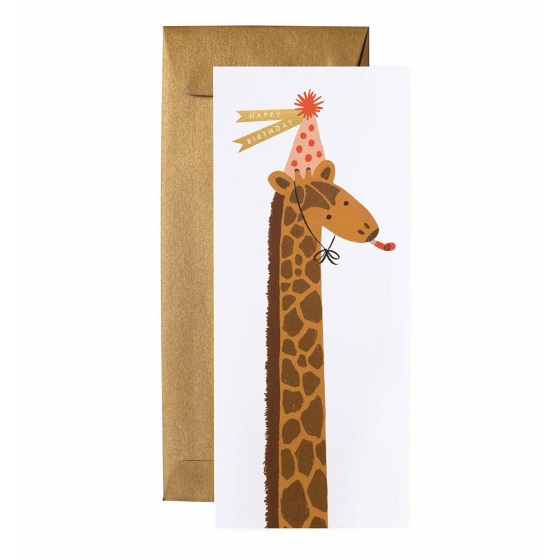 Rifle Paper Co Birthday Giraffe No. 10 Card