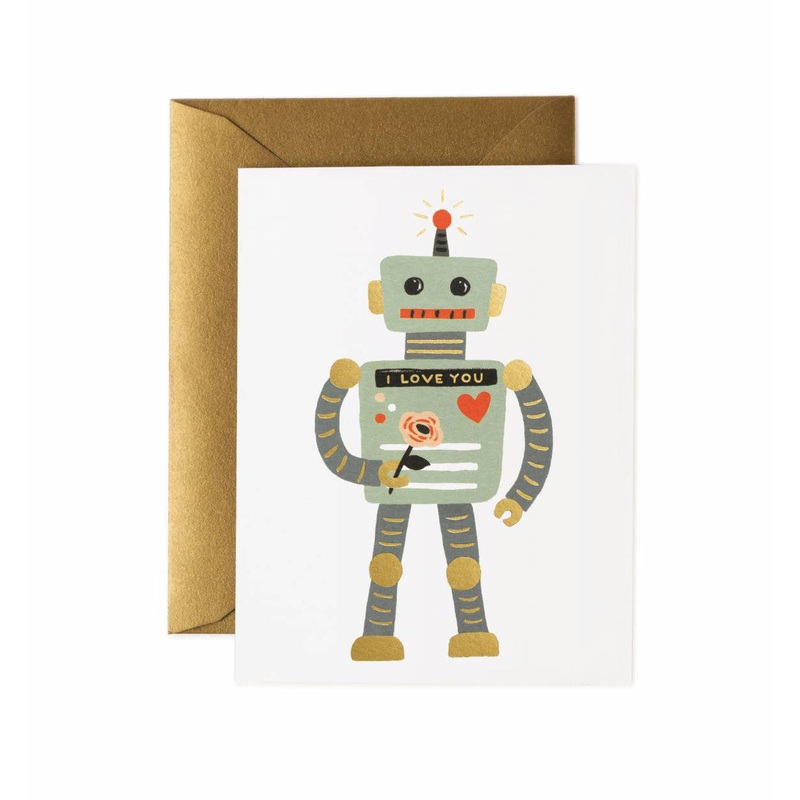 Rifle Paper Co Love Robot Card