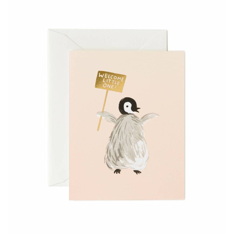 Rifle Paper Co Welcome Penguin Card