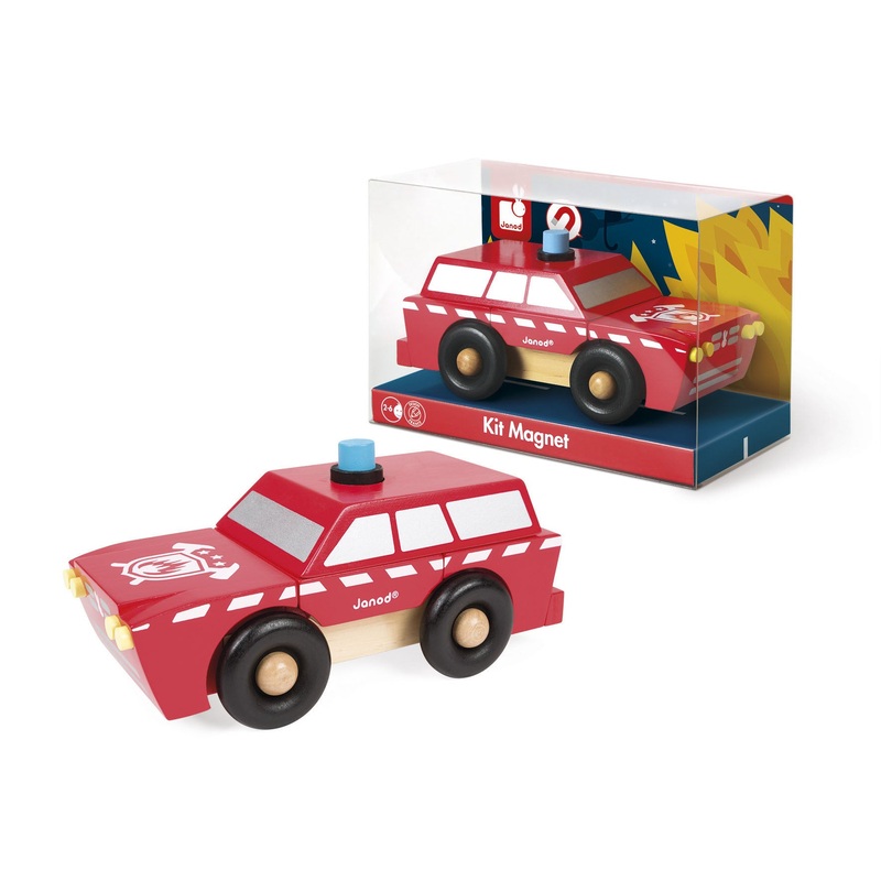Janod Magnetic Fireman SUV