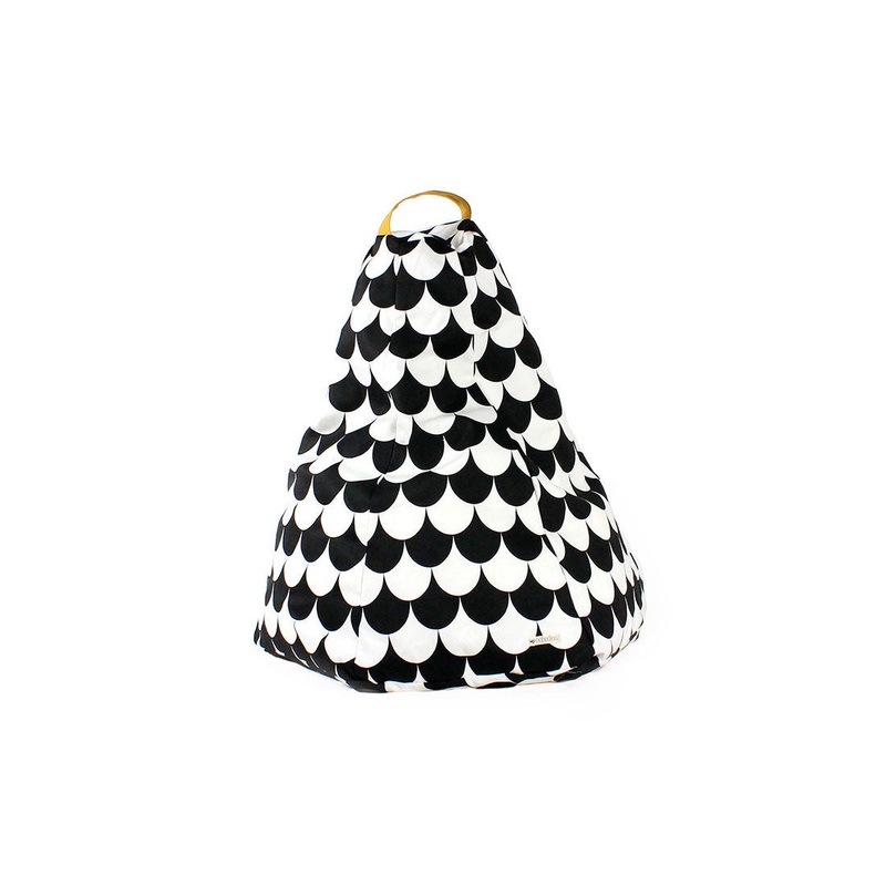 nobodinoz Beanbag Marrakech Black Scales