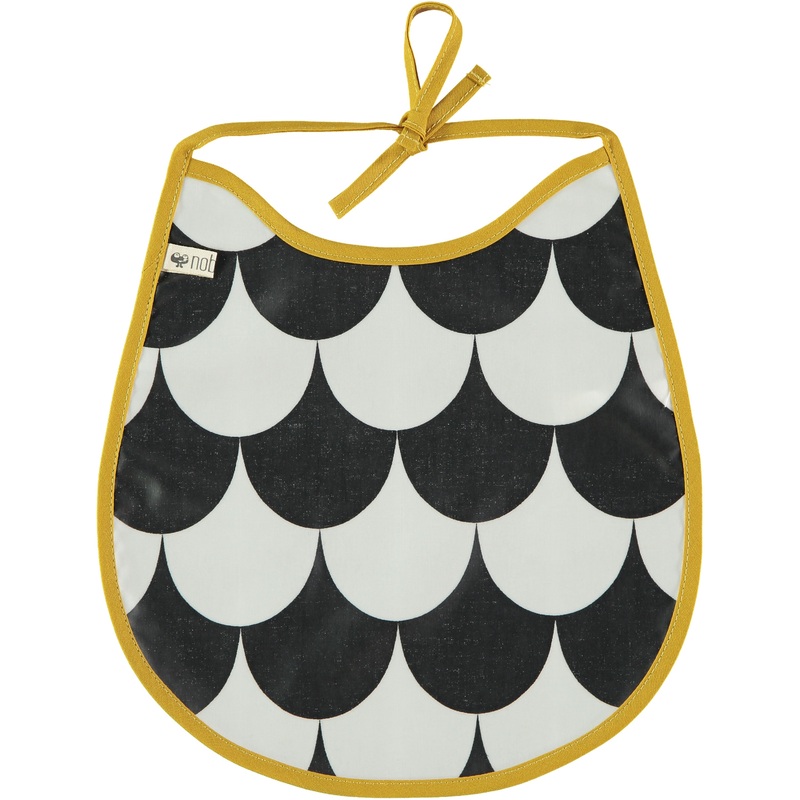 nobodinoz Bib Oil Cloth Black Scale
