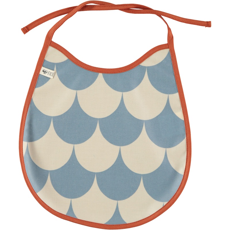 nobodinoz Bib Oil Cloth Blue Scales