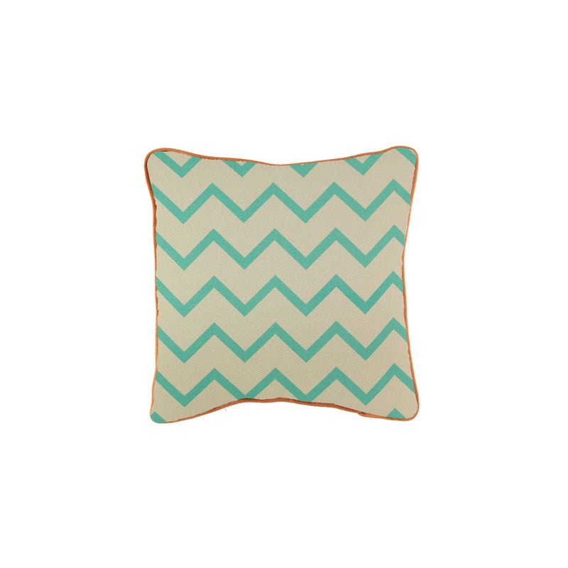 nobodinoz Cushion Joe Zigzag Green