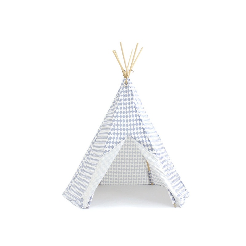 nobodinoz Teepee Blue Diamonds