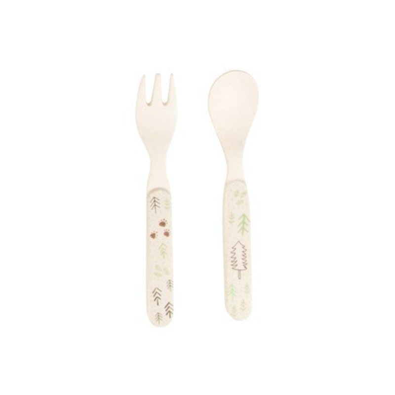 RJB Stone Bear Camp Kid's Fork & Spoon Set
