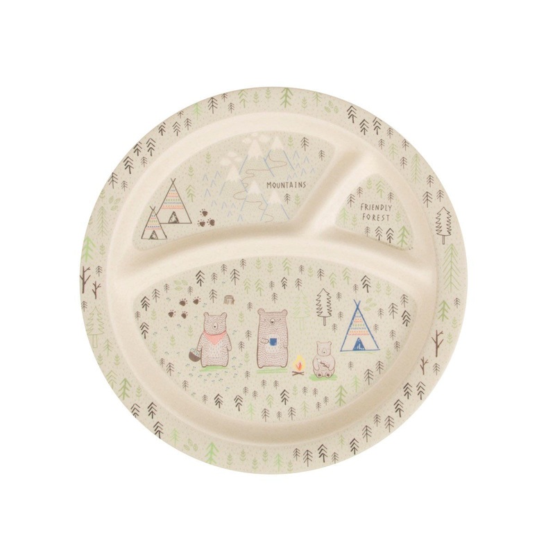 RJB Stone Bear Camp Kid's Plate