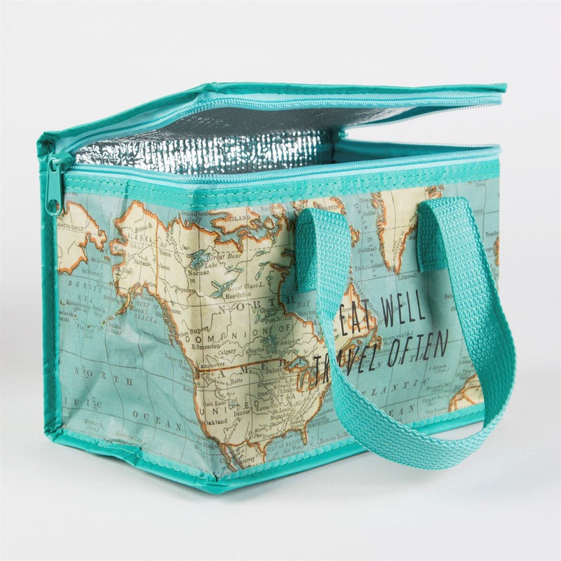 RJB Stone Vintage Map Lunch Bag