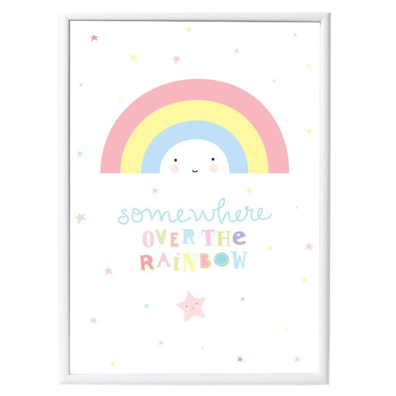 A Little Lovely Company Poster Rainbow