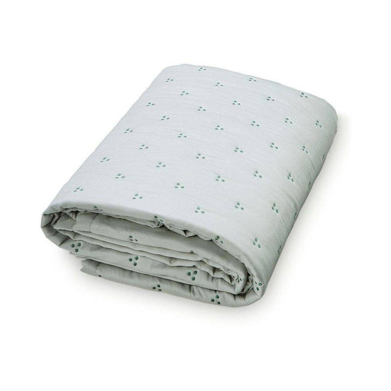Cam Cam Copenhagen Baby Quilt Dark Green Dot