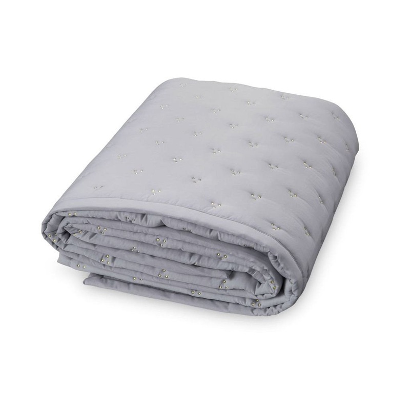 Cam Cam Copenhagen Baby Quilt Grey Gold Dot